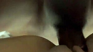 sudden outdoor fuck in her hairy pussy led to quick double cumshot