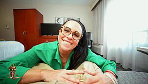 curvy spanish tutor sandy love rides pov cowgirl with big tits bouncing hard!