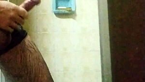 guy bathes then masturbates to orgasm