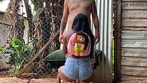 pretinha novinha sucks my cock then gives up her tight ass without wife seeing