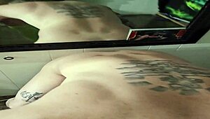 wife teases hubby into fucking her huge monster dildos deep 👅