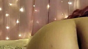 horny teen girl masturbates in intense fantasy session