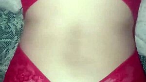 Red lingerie swingers group covered in hot cum loads from prostitute party 😏🥛