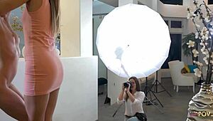 blonde brunette and shaved teen dive into fingering kissing threesome after photos