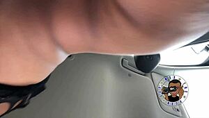 hazel begs me to pull over for sloppy backseat bbc blowjob