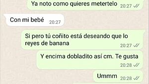 my latina girlfriend gets super horny on phone chat part 3