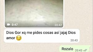 my latina girlfriend gets super horny on phone chat part 3