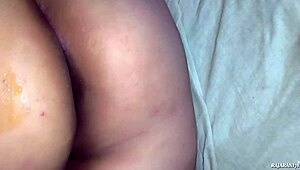 oiled housewife ass gets juicy massage in episode 1