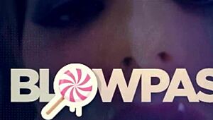 lexi lore's intense sloppy deepthroat debut