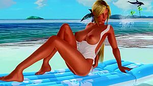 Doa-He-F9s tanned nude panties display