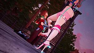 witch alice gives me nylon footjob under her spell