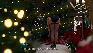 Sexy girl... uh, gets fucked hard by santa, gameplay got me so wet playing it