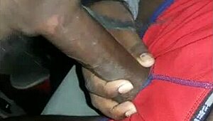 ebony babe delivers sloppy deepthroat blowjob with cum gagging