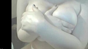 big boob milf gets sensual nude massage treatment