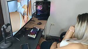 Caught stepsis watching porn and ended up pounding her hard