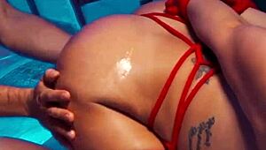 imagine silvana lee's oiled pussy tightening around brian evans in bondage