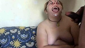 i fuck fat bbw latina teen's face hard then bukkake her nose with cum
