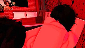 Girl slammed hard against the wall in steamy cartoon fuck fest