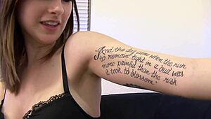 Whoa, Sidra stuffs her two-headed dildo deep inside!