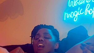 Homemade Ebony Bent Over for Intense Pussy Lick and Hard Doggystyle Pound