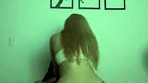 colombian hottie rides cock doggy then creampie cowgirl style