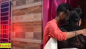 bengali wife cheats with ex-boyfriend for dirty desi sex while hubby watches her big tits bounce