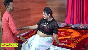 bengali wife cheats with ex-boyfriend for dirty desi sex while hubby watches her big tits bounce