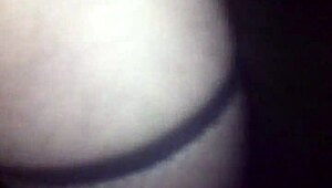 She wanders woods wearing only g-string fishnet stockings