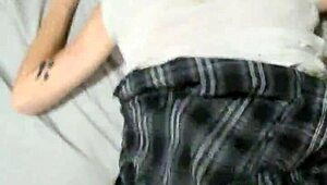 Step Dad Punishes Bent-Over Pregnant Student with Creampie