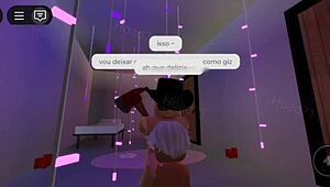 Femboy begs for rough all-night sex facial cumshot after late party arrival in Brookhaven!