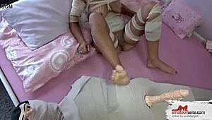 Mom's nympho awakening hits with hot dildo play