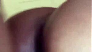 obsessed with this dripping tight black pussy up super close