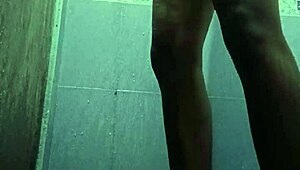 rohitjames flexes muscular legs in first country massage homemade clip