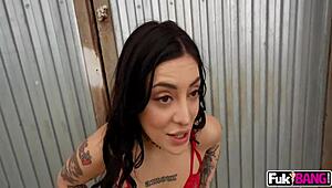 tabatha lust bends over shows perfect booty fucked public outdoor