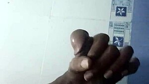 rohitjames flexes muscular legs in first country massage homemade clip