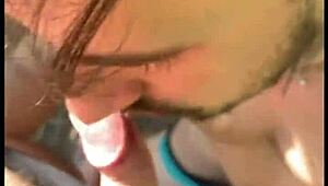 trilha stranger jerks off then takes my huge cock anal