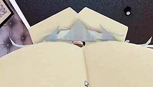 my big black monster cock stuffs roblox slut's huge ass deep
