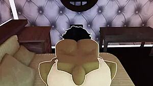 my big black monster cock stuffs roblox slut's huge ass deep