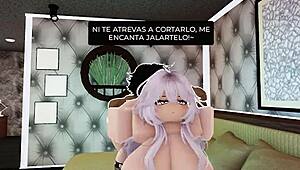 my big black monster cock stuffs roblox slut's huge ass deep