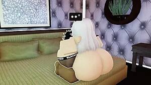 my big black monster cock stuffs roblox slut's huge ass deep