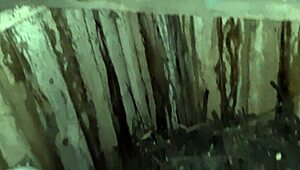 VILLAGE GIRL FINGERS PUSSY TO ORGASM IN COLD RANCH BARN