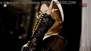 exotic freirinha madalena strips in pierced nipples stockings photoshoot!