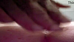 fucking her swollen puffy pussy lips after pumping them up huge.