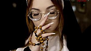 exotic freirinha madalena strips in pierced nipples stockings photoshoot!