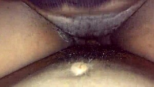 she mounts my throbbing cock riding hard until her soaked pussy squirts everywhere in tattooed underwear frenzy!