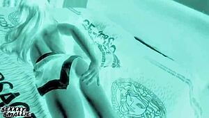 humongous black bbw thammy leviemont spreads huge tits and ass for machine fucking