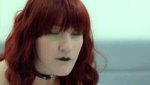 Watch goth babe vanerose dance and dildo her big tits?