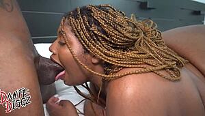 leesha bunz begs dante diggz to dig her fat ass out