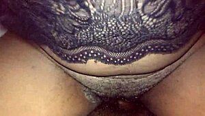 she mounts my throbbing cock riding hard until her soaked pussy squirts everywhere in tattooed underwear frenzy!