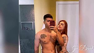 wanna see me steal my friend's bf for hot bathroom bisexual ass licking and pussy tease?